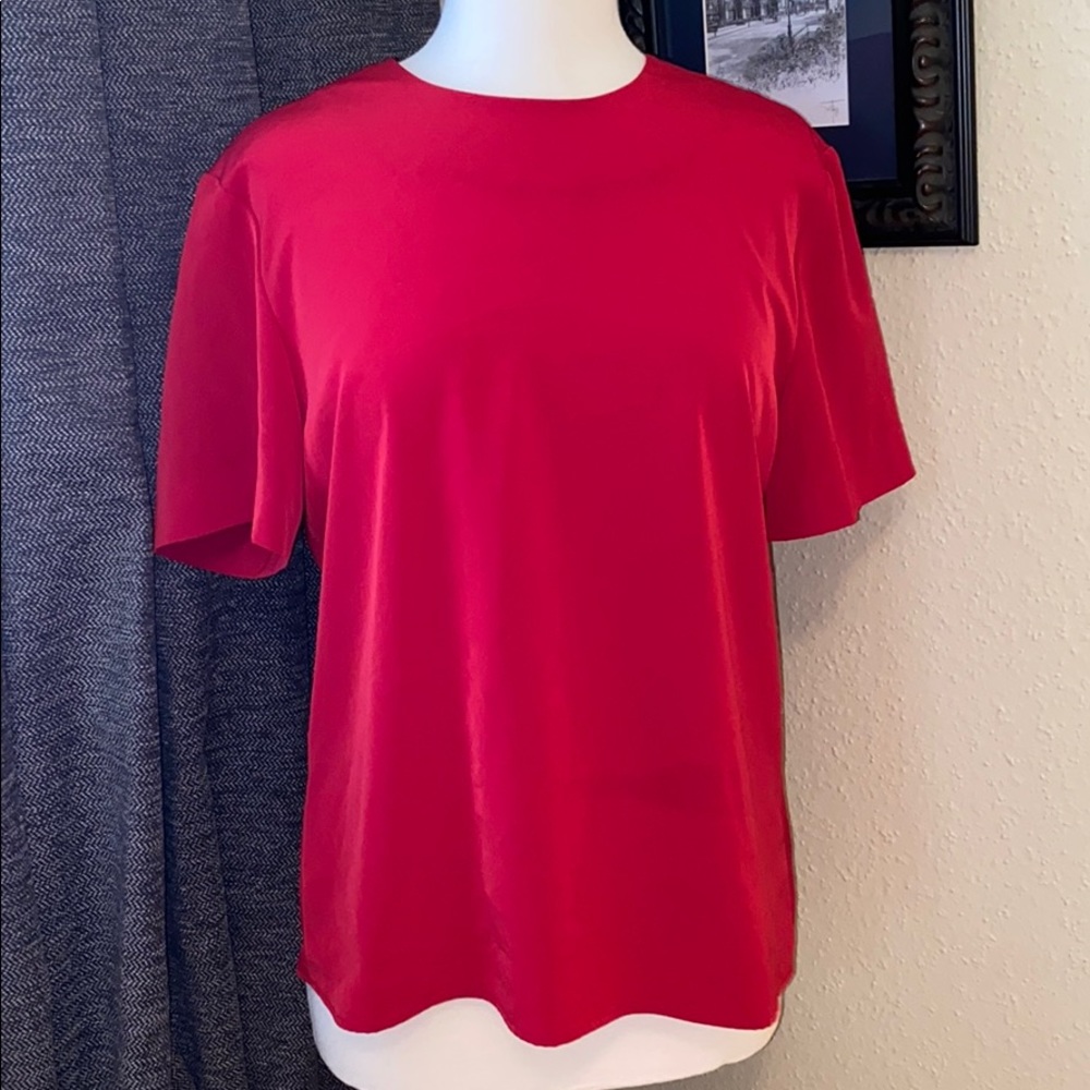 Women’s Red Kasper & Company ASL Size 14 Blouse